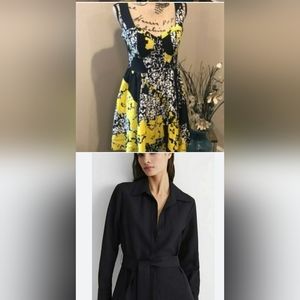 *2 pc Bundle Dresses Express long sleeve wrap and XOXO yellow and black